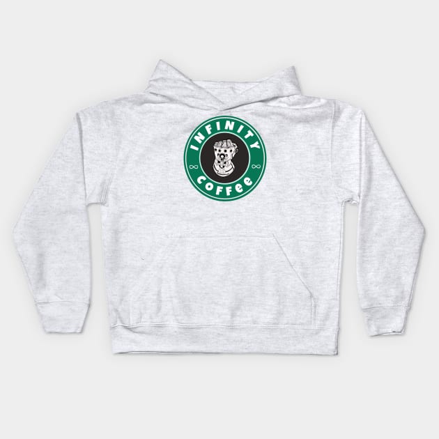 Infinity Coffee Kids Hoodie by Milasneeze